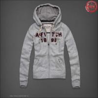 dames abercrombie fitch pullover zip 1892 grijs Online Bestellen rnl7o869